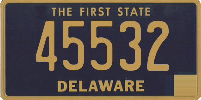 DE license plate 45532