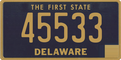 DE license plate 45533