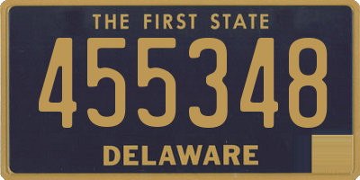 DE license plate 455348