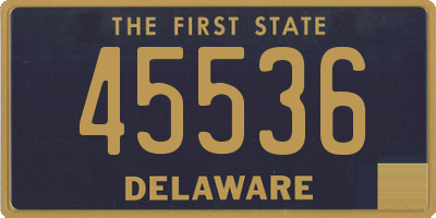 DE license plate 45536