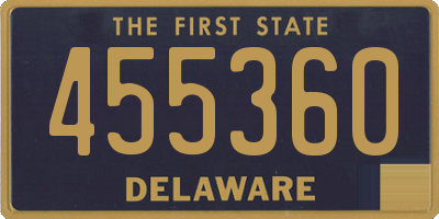 DE license plate 455360
