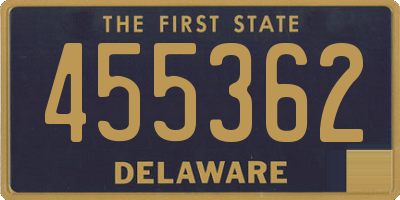 DE license plate 455362