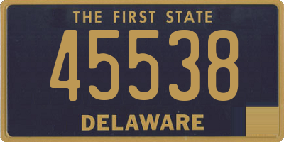DE license plate 45538