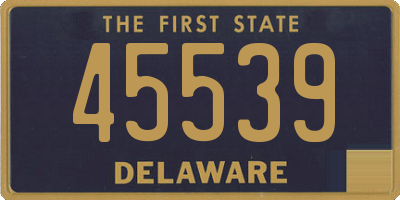 DE license plate 45539
