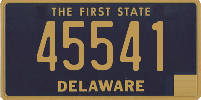 DE license plate 45541