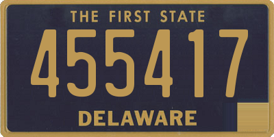 DE license plate 455417