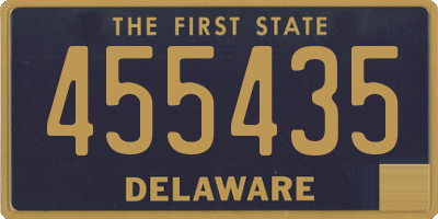 DE license plate 455435