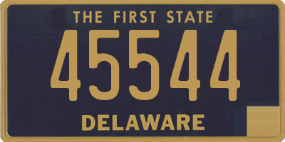 DE license plate 45544