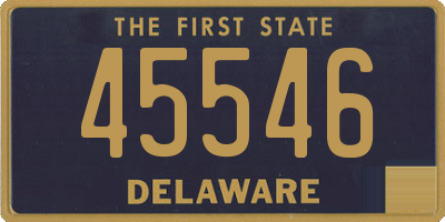 DE license plate 45546