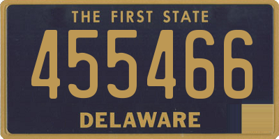 DE license plate 455466