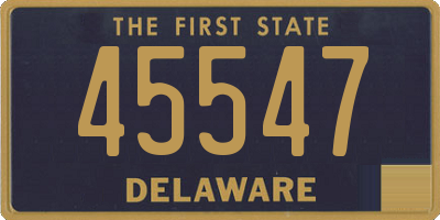 DE license plate 45547