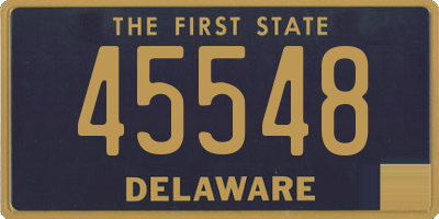 DE license plate 45548