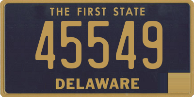 DE license plate 45549