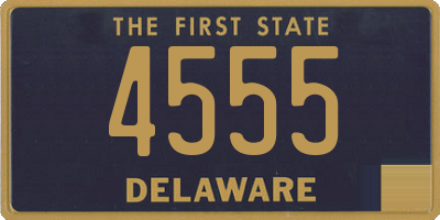DE license plate 4555