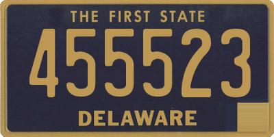 DE license plate 455523