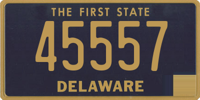 DE license plate 45557