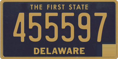 DE license plate 455597