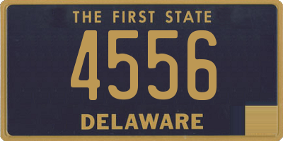 DE license plate 4556