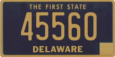 DE license plate 45560