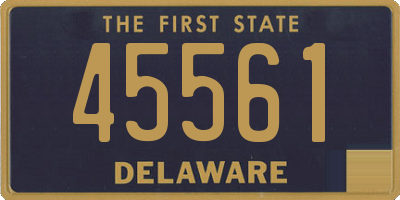 DE license plate 45561