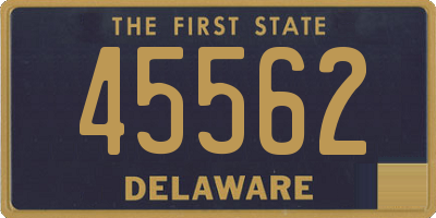 DE license plate 45562