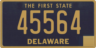 DE license plate 45564