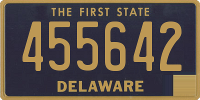 DE license plate 455642