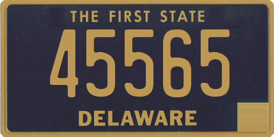 DE license plate 45565