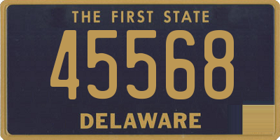 DE license plate 45568