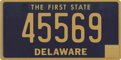 DE license plate 45569
