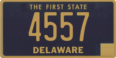 DE license plate 4557