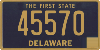 DE license plate 45570