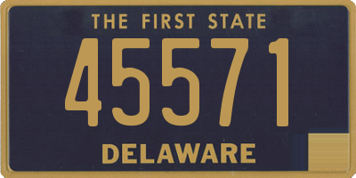 DE license plate 45571