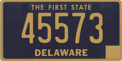 DE license plate 45573