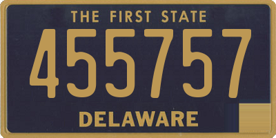 DE license plate 455757