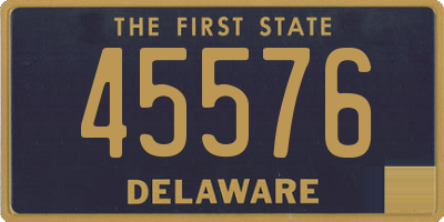 DE license plate 45576