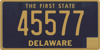 DE license plate 45577