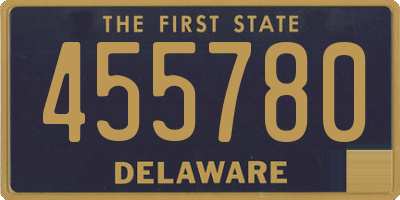 DE license plate 455780