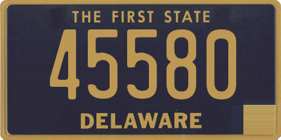 DE license plate 45580