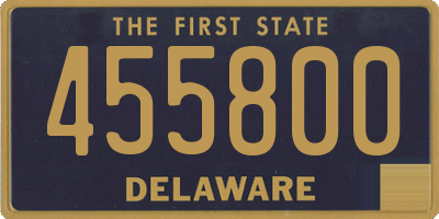 DE license plate 455800