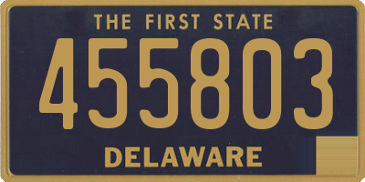DE license plate 455803