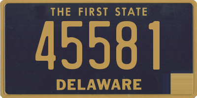 DE license plate 45581