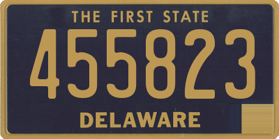 DE license plate 455823