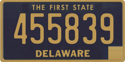 DE license plate 455839