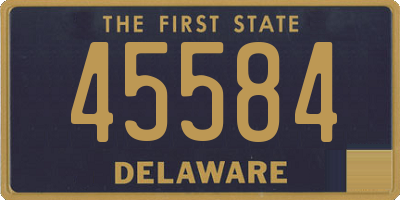DE license plate 45584
