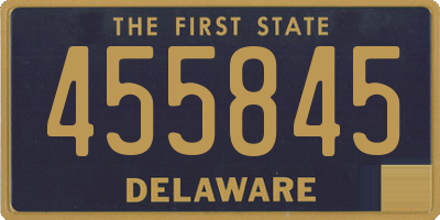 DE license plate 455845