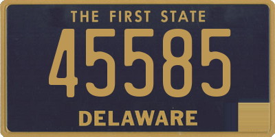 DE license plate 45585