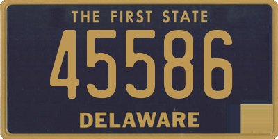 DE license plate 45586