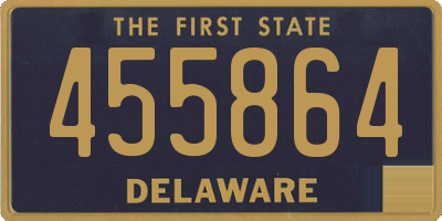 DE license plate 455864