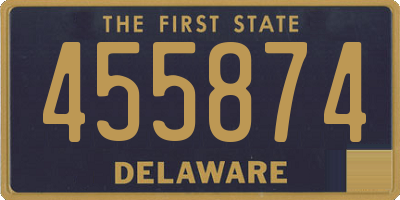 DE license plate 455874